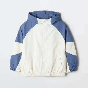키즈 배색 후드 윈드브레이커 UV차단