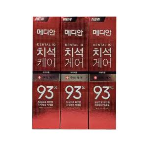메디안 치석 구취 치약 120g x 3개입