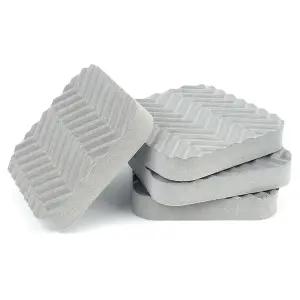 4P 사각 진동방지패드 그레이/밀림/진동/소음/충격흡수/세탁기발/소음방지/냉장고/바닥보호/방지패드/소음