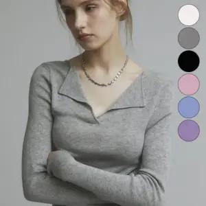 레이허 12 8예약발송 NEW칼라추가 Re-order LAPEL V-KNIT