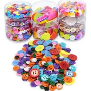 원형 단추 핸드메이드 플라스틱 만들기 단추 공예 재료 유아복 아동복 웨어 커튼