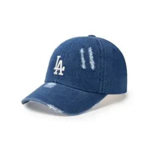 MLB모자 JQT 3ACPVD34N-07INS 데미지 워싱 데님 언스트럭쳐 볼캡 LA다저스