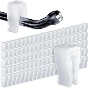 포스티 페그 후크 스토퍼 1/4 보드 및 슬랫 월 직사각형 재고 제어 클립 지우기 패널의 소매 후크용 잠금