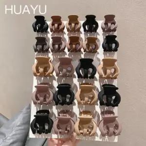 Ludia 미니 머리집게핀 다채로운 색상 헤어집게핀 3종 헤어핀 머리핀