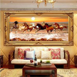 대형 팔마도 보석십자수 말그림 마리 재물운 그림 비즈 명화 행운 소품 집에서