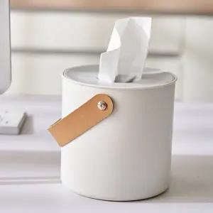 원형 케이스 북유럽 인테리어 거실 두루마리휴지 케이스 욕실 캠핑용 휴지통 걸이