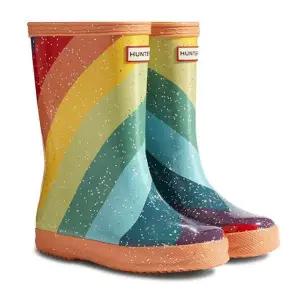 [토박스](센텀시티점) 유아장화 헌터키즈 퍼스트 클래식 스트라이프 글리터 HTKCG2TSFR12