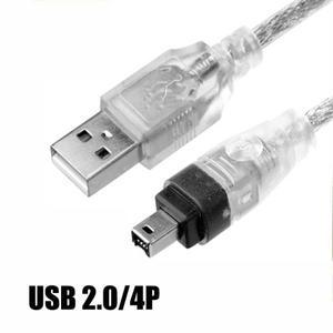 JCD 1394 파이어와이어 USB 4P 6P에서 IEEE 연결 케이블 캠코더 미니 DV 카메라 비디오 캡처 데이터