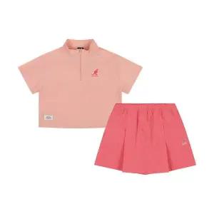 [캉골키즈](마산점)우븐 아노락 스커트 팬츠 세트웨어 SB 2203 핑크 (ASBCSE22030PK)