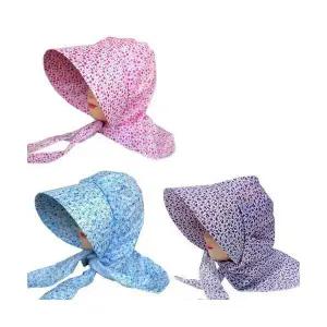 플라워 넥커버 여성 작업모자 농촌 공장 야외 목커버 모자 여름 여자 꽃무늬 벙거지 여성 작업