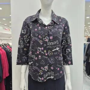 [프렐린]프렐린 프린트 패턴 블라우스/RBB252100_OD