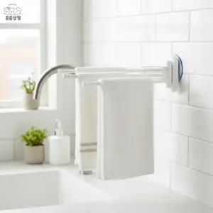 솔솔상점 무타공 흡착식 행주걸이 공간절약 싱크대