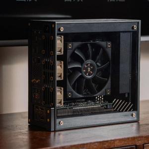 LP ITX 케이스 알루미늄 CNC 미니 섀시 4060 GPU용 1U 전원 공급 장치 저프로파일 SFF