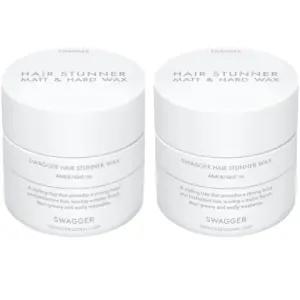 스웨거 남성 헤어 스타일링 스터너 매트 하드 왁스 X2