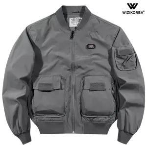 남성 MA-1 항공점퍼 멀티포켓 밀리터리 카고 자켓 봄 가을 아우터 WI245J