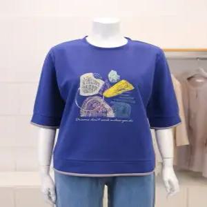 나염배색티셔츠 A262405