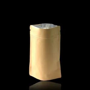 원두봉투 크라프트 지퍼스탠드 (은박형) 13X20cm 100P