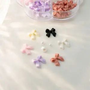 [골드스마일]리본 진주 장식 파츠 액세서리 부자재