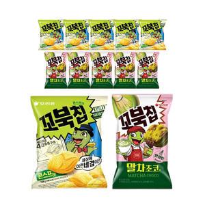 오리온 꼬북칩 말차초코맛 M 68g, 6개 + 콘스프, 80g, 6개