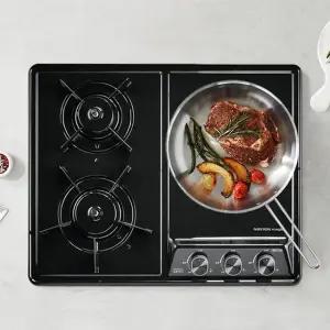 [전국설치] 경동 매립형 가스레인지 빌트인 가스쿡탑 3구 GRB7003ND LNG 블랙