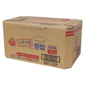 오뚜기밥 흰밥 210g x 36개입