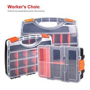 도구 부품 상자 휴대용 하드웨어 보관 플라스틱 다중 나사 주최자 케이스