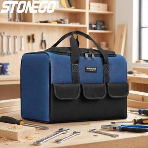 대용량 헤비듀티 공구 가방 강화 바닥 다중 수납칸 정리함