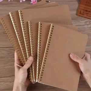 크라프트지 노트 A5 줄노트 무지노트 스프링 사무용 감성 수첩 크라프트지