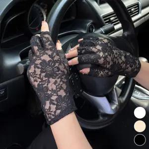 운전용 반장갑 레이스 장갑 여름 망사 운전장갑 CZn3+2fAB