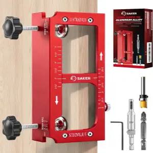 세이커 도어 힌지 지그 조절 가능한 잼 알루미늄 합금 라우터 길이와 두께는 2.5인치에서 5인치 반경은