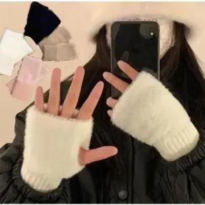 암워머 여성 겨울 밍크털 핸드워머 팔토시 장갑 반 손토시