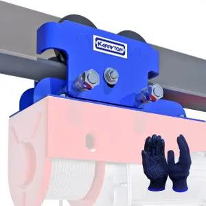 전기 호이스트용 캐리톤 0.5톤/1100LBS I-빔 트롤리 조절 가능한 수동 2.5인치-5인치 플랜지 PA200 및 P500