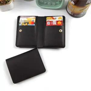 포켓 6개 세로 지폐 명함 신분증 신용카드 지갑