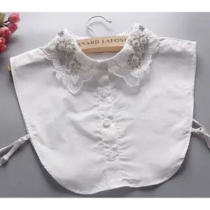 페이크목티 큐빅 셔츠 어드 스 넥케이프 넥카라 레이 이너카라