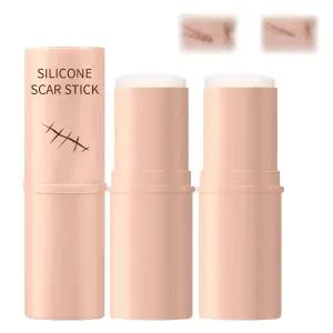 2PCS 흉터 솔루션 실리콘 스틱 60 함유 사용하기 쉬운 디자인 얼굴 및 신체용 수동 마사지 어플리케이터