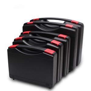 Anti-fall 두꺼운 도구 상자 다기능 손 플라스틱 보관 주최자 충격 방지 안전 케이스 스폰지 패드 없음