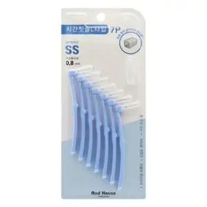 7p세트 일회용치간칫솔 치간칫솔 0.8mm 위생 덴탈 L형