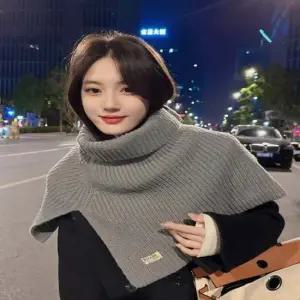 여자 2컬러 겨울 스타일링 두툼 하이넥 워머 머플러 숄