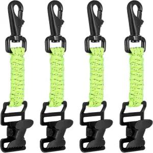 리본릭 4개 전술 장갑 클립 홀더 작업 배낭 도구 벨트용 스트랩