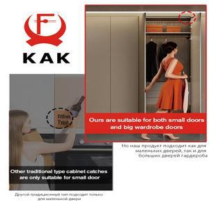 KAK 푸시로 캐비닛 열기 숨겨진 핸들 옷장용 댐퍼 버퍼 소프트 클로징 자동 도어 클로저 하드웨어