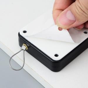 1pc 블랙 펀치 무료 자동 센서 도어 클로저 셧다운 장치 비 망원경 슬라이딩