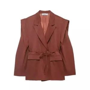 봄 캐주얼 여사친 오늘도예쁜 정장 재킷 스트리트 빅 숄더 코트 OOTD1