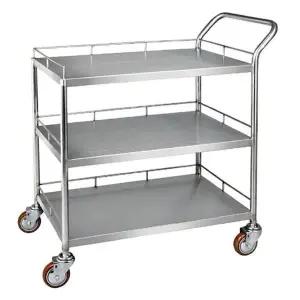 스텐 서빙 카트 핸드카 끌차 밀차 음식 카트 3단 특 핸드카트 리어카