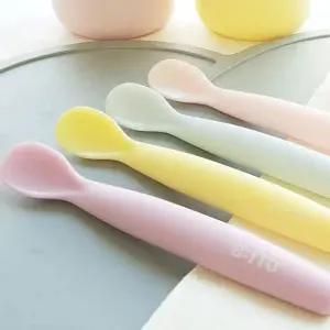 이유식스푼1P 아기숟가락 실리콘수저 초기 유아 중기