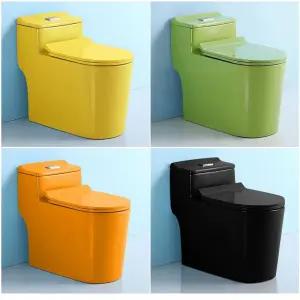 일체형 양변기 핑크 매장용 세라믹 칼라 가정집 펜션