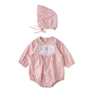 [밍크뮤](대전신세계)PK)플라워자수체크SET바디슈트 (36113-604-04)