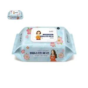 오랫동안 촉촉한 휴대용 물티슈 캡형100매X10개