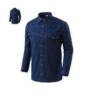 티뷰크 (TBUC) 블루진 스판셔츠 용접복 청남방 TB-19-15J