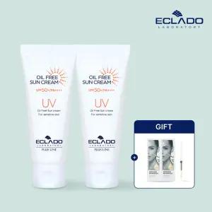 [2개세트] UV 오일프리 선크림70g 2개+이데베논 앰플샷 2개 증정(정상가 72,000