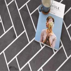 슈마켓 헤링본 극세사 카페트 러그 그레이150X200